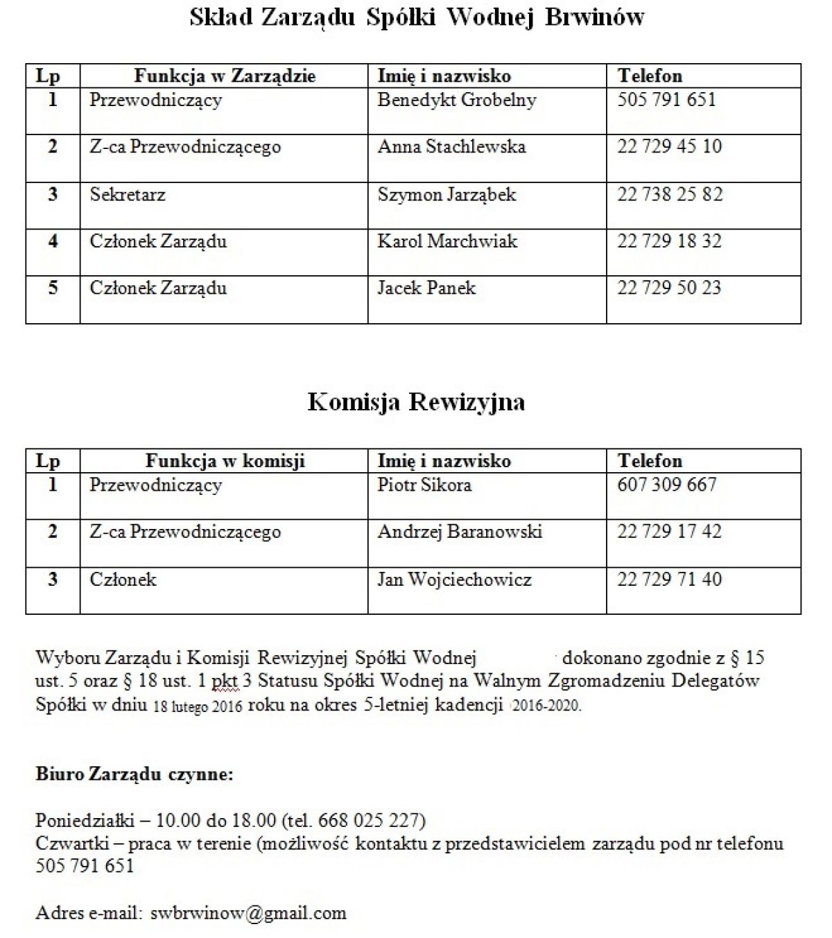 Spółka Wodna Brwinów